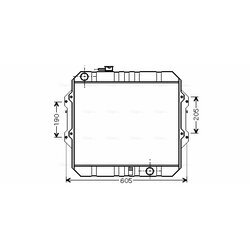 Chladič motora AVA QUALITY COOLING TO2371