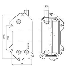 Chladič motorového oleja AVA QUALITY COOLING TO3792