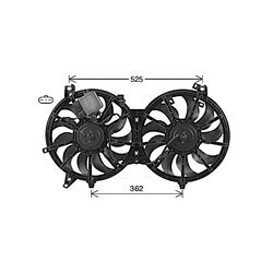 Ventilátor chladenia motora AVA QUALITY COOLING TO7762