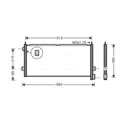 Kondenzátor klimatizácie AVA QUALITY COOLING VL5047