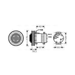 Kompresor klimatizácie AVA QUALITY COOLING VLK053