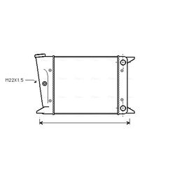Chladič motora AVA QUALITY COOLING VN2002