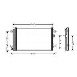 Kondenzátor klimatizácie AVA QUALITY COOLING VNA5183D