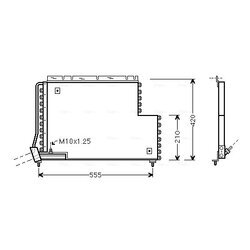 Kondenzátor klimatizácie AVA QUALITY COOLING VO5131