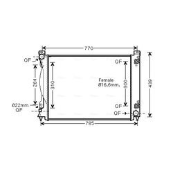 Chladič motora AVA QUALITY COOLING AI2231