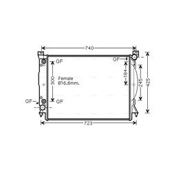 Chladič motora AVA QUALITY COOLING AI2246