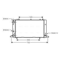 Chladič motora AVA QUALITY COOLING AIA2053