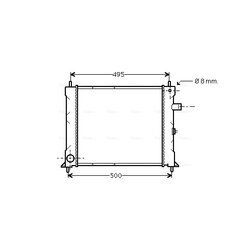 Chladič motora AVA QUALITY COOLING AU2097