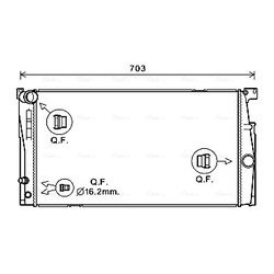 Chladič motora AVA QUALITY COOLING BW2549