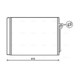 Kondenzátor klimatizácie AVA QUALITY COOLING BW5409D