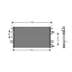 Kondenzátor klimatizácie AVA QUALITY COOLING CR5023