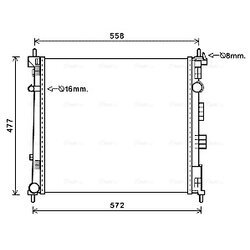 Chladič motora AVA QUALITY COOLING DN2407