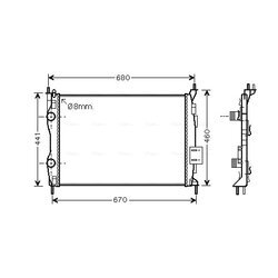 Chladič motora AVA QUALITY COOLING DN2413