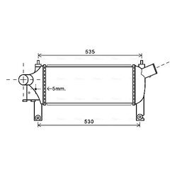 Chladič plniaceho vzduchu AVA QUALITY COOLING DN4339