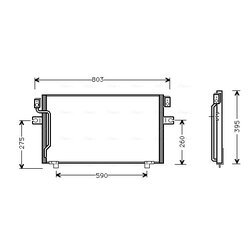 Kondenzátor klimatizácie AVA QUALITY COOLING DN5186