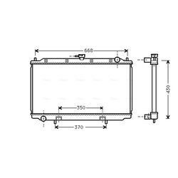 Chladič motora AVA QUALITY COOLING DNA2181