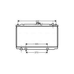 Chladič motora AVA QUALITY COOLING DNA2216