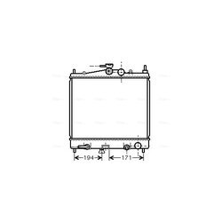 Chladič motora AVA QUALITY COOLING DNA2248