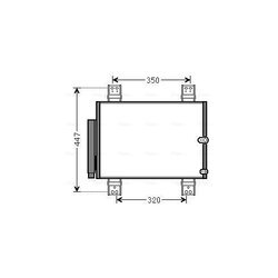 Kondenzátor klimatizácie AVA QUALITY COOLING DU5064D