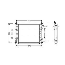 Chladič motora AVA QUALITY COOLING FD2257