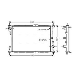 Chladič motora AVA QUALITY COOLING FD2381