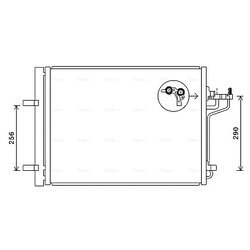 Kondenzátor klimatizácie AVA QUALITY COOLING FD5488D