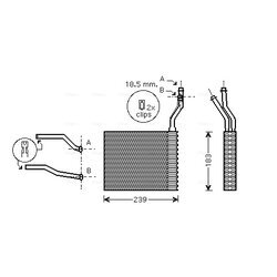 Výmenník tepla vnútorného kúrenia AVA QUALITY COOLING FD6365