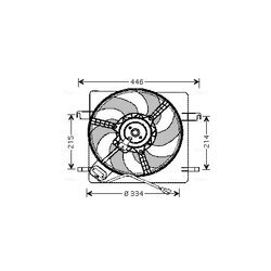 Ventilátor chladenia motora AVA QUALITY COOLING FD7515