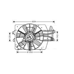 Ventilátor chladenia motora AVA QUALITY COOLING FD7518