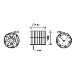 Vnútorný ventilátor AVA QUALITY COOLING FD8500