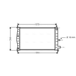 Chladič motora AVA QUALITY COOLING FDA2218