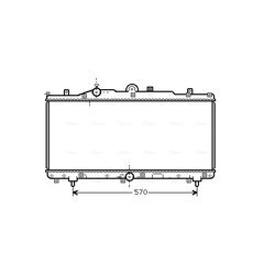 Chladič motora AVA QUALITY COOLING FT2166