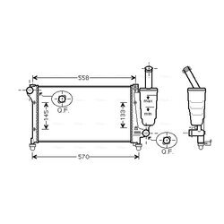 Chladič motora AVA QUALITY COOLING FT2291