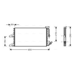 Kondenzátor klimatizácie AVA QUALITY COOLING FT5205