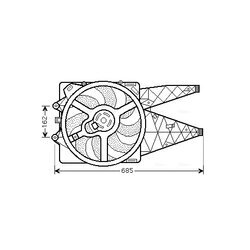 Ventilátor chladenia motora AVA QUALITY COOLING FT7531