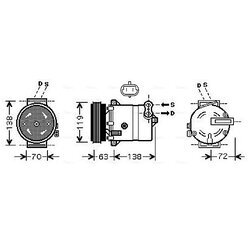 Kompresor klimatizácie AVA QUALITY COOLING FTAK334