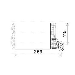 Výparník klimatizácie AVA QUALITY COOLING FTV422