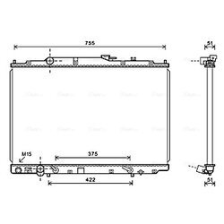 Chladič motora AVA QUALITY COOLING HD2243