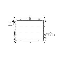 Chladič motora AVA QUALITY COOLING HY2053