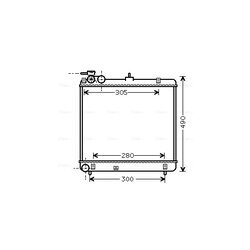 Chladič motora AVA QUALITY COOLING HY2192