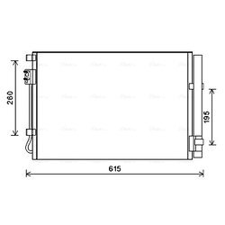 Kondenzátor klimatizácie AVA QUALITY COOLING HY5269D