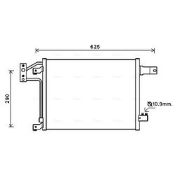 Kondenzátor klimatizácie AVA QUALITY COOLING JEA5049