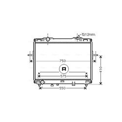 Chladič motora AVA QUALITY COOLING KA2126