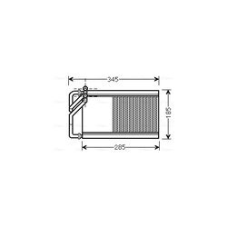 Výmenník tepla vnútorného kúrenia AVA QUALITY COOLING KA6125