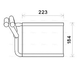 Výmenník tepla vnútorného kúrenia AVA QUALITY COOLING KA6167