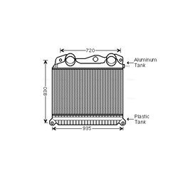 Chladič plniaceho vzduchu AVA QUALITY COOLING MN4055