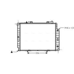 Chladič motora AVA QUALITY COOLING MS2209