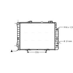 Chladič motora AVA QUALITY COOLING MSA2190