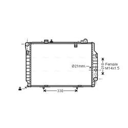 Chladič motora AVA QUALITY COOLING MSA2203