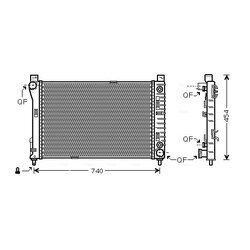 Chladič motora AVA QUALITY COOLING MSA2286